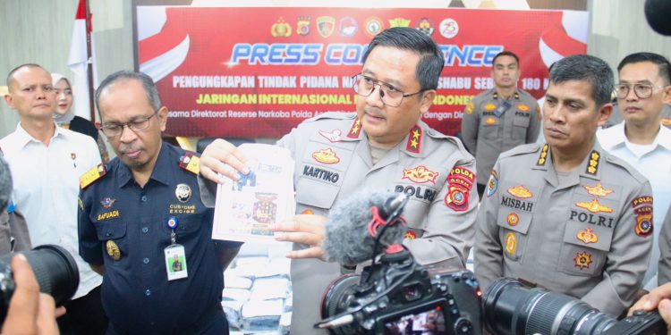 Polda Aceh Berhasil Ungkap Kasus Narkotika Jenis Sabu Jaringan Internasional, Barang Bukti Capai 180 Kg