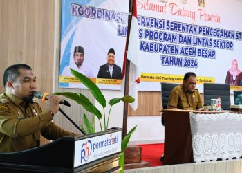 Pj Bupati Aceh Besar Pimpin Rapat Intervensi Serentak Pencegah Stunting