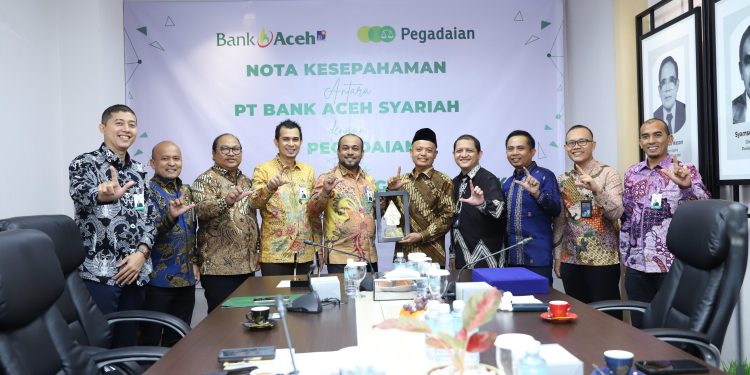 Bank Aceh dan PT. Pegadaian Tandatangani MoU Tingkatkan Layanan Digital