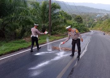 Polisi akan Tindak Truk Tangki Penyebab Tumpahan CPO di Jalan