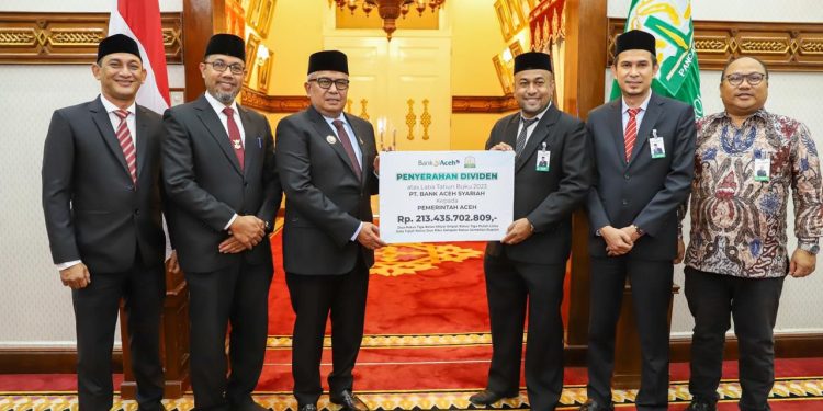 Pemerintah Aceh Terima Dividen Rp. 213 Milyar dari Bank Aceh