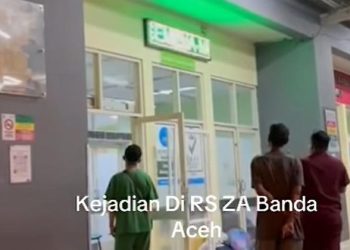 Tulisan Nyeleneh di Running Texs RSUDZA Viral