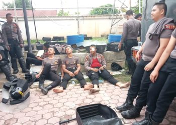 Empat Personel Polri Terluka saat Amankan Unjuk Rasa di Lhokseumawe