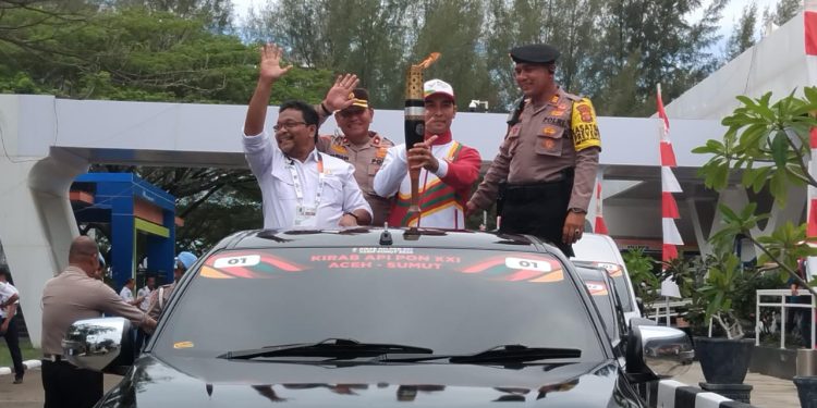 Tiba di Banda Aceh, Kirab Api PON Langsung Dibawa ke Seluruh Kabupaten/Kota