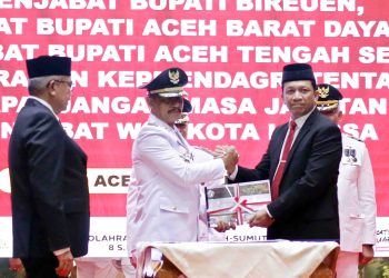 Bustami Hamzah Lantik Tiga Pj Bupati, Jalaluddin ditunjuk Sebagai Pj Bupati Bireuen