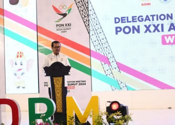 Pj Sekda Aceh Resmi Membuka Delegation Registration Meeting PON XXI