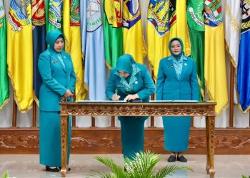 Di Lantik Tri Tito Karnavian, Istri Pj Gubernur Aceh Resmi Jadi Pj Ketua TP PKK Aceh dan Ketua Pembina Posyandu Aceh