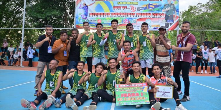 Asisten II Hadiri Penutupan Turnamen Voli Dandim Cup 2024