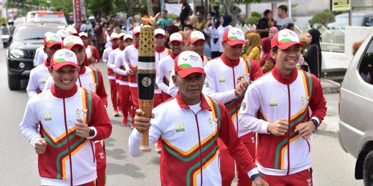 Tujuh Hari Kirab Api PON XXI, 15 Kabupaten/Kota telah Dilalui