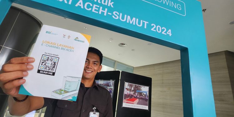 BSI Aceh Luncurkan Flyer Informasi Lokasi Layanan E – Channel Khusus untuk PON
