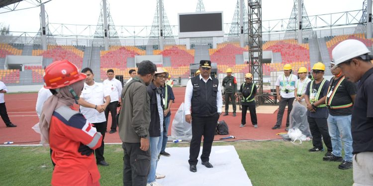 Sidak SHB, Pj Gubernur Safrizal Pantau Persiapan Opening Ceremony PON XXI Aceh-Sumut