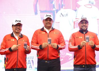 Pj Gubernur Safrizal Luncurkan Jersey Atlet Kontingen Aceh PON XX