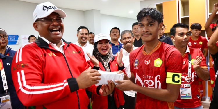 PON XXI: Aceh Tekuk Banten 3-2, Pj Gubernur Langsung Berikan Bonus