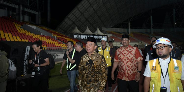 Pj Gubernur Safrizal Bersama Menko PMK Cek Gladi Pembukaan PON XXI Aceh-Sumut 2024