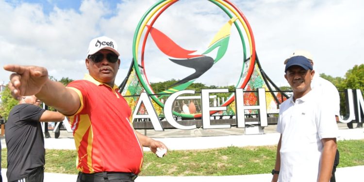 H-3 Jelang Opening Ceremony PON XXI, Pj Gubernur Safrizal Cek Kesiapan Komplek SHB