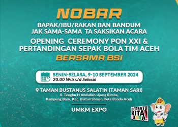 Yuk Hadir, 9 dan 10 September BSI Gelar Nobar di Taman Sari