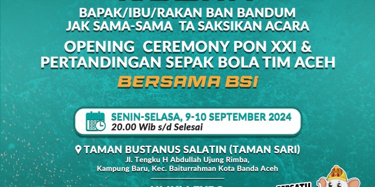 Yuk Hadir, 9 dan 10 September BSI Gelar Nobar di Taman Sari