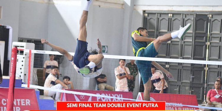 Jatim dan Sulsel Melaju ke Final Sepak Takraw Double Event Putra PON XXI 2024