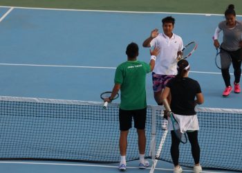 Penyisihan Cabor Tenis PON XXI Aceh-Sumut 2024: Hujan Tak Halangi Pertarungan Sengit