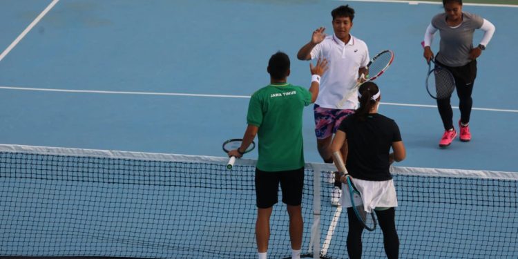 Penyisihan Cabor Tenis PON XXI Aceh-Sumut 2024: Hujan Tak Halangi Pertarungan Sengit