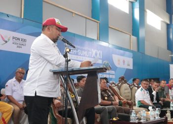 Pj Bupati Iswanto Buka Pertandingan Cabor Kurash PON XXI Aceh-Sumut