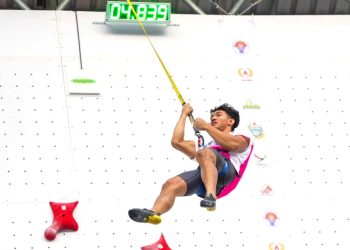 Kiromal Katibin Raih Emas Panjat Tebing Speed World Record di PON XXI Aceh-Sumut 2024