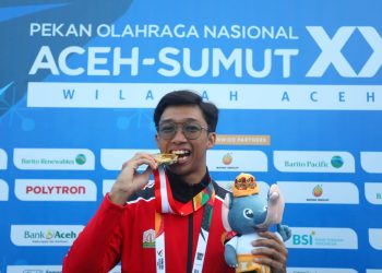 Muhammad Iqbal Persembahkan Emas Pertama di Cabor Selam Kolam untuk Aceh di PON XXI