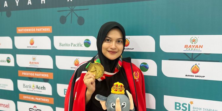 Derli Amalia Putri Raih Dua Medali PON Aceh-Sumut Cabor Menembak