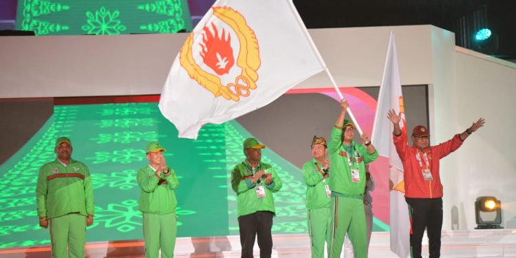 Pj Gubernur Aceh Hadiri Penutupan PON XXI Aceh-Sumut