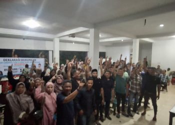 Relawan Rumah Kita Bersama (RKB) Kecamatan Kuta Baro Gelar Deklarasi Mendukung Bustami Hamzah-Syech Fadhil Rahmi