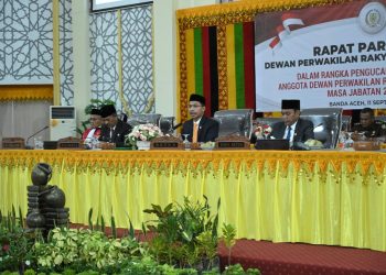 DPRK Banda Aceh Gelar Paripurna Pelantikan dan Pengucapan Sumpah Jabatan Anggota Dewan Periode 2024-2029