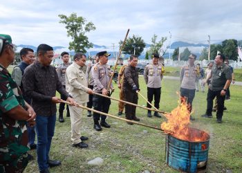 220 Surat Suara Sisa dan Rusak Dimusnahkan di Aceh Besar