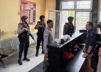 Pamatwil OMP Seulawah Pastikan Kotak Suara di KIP Aceh Tamiang Dijaga Ketat Aparat Kepolisian