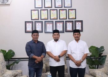 Pj Bupati Muhammad Iswanto Terima Silaturrahmi Bup/Wabup Terpilih Aceh Besar