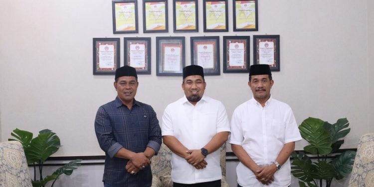 Pj Bupati Muhammad Iswanto Terima Silaturrahmi Bup/Wabup Terpilih Aceh Besar