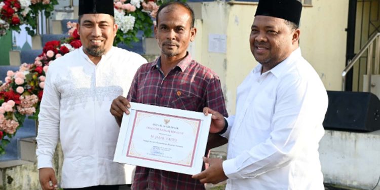 Masjid Besar Babussalam Gampong Meunasah Baet Juara Lomba Pengelolaan Masjid se-Aceh Besar