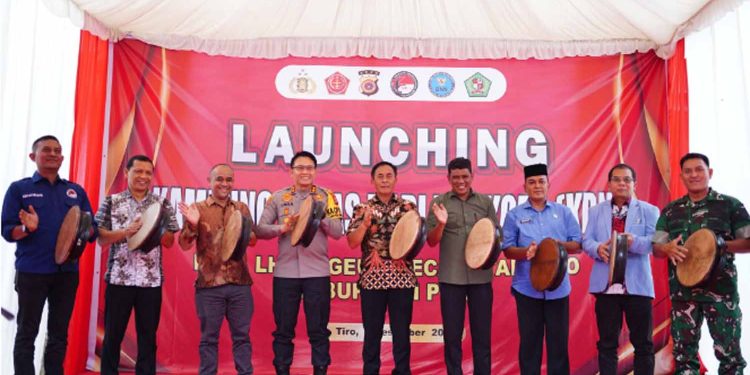 Dirresnarkoba Polda Aceh Luncurkan secara Serentak 23 Kampung Bebas Narkoba di Pidie