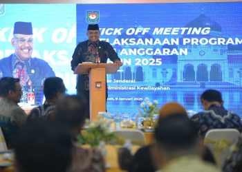 Pj Gubernur Safrizal ZA Buka Kick-Off Meeting Program dan Anggaran 2025 Ditjen Bina Administrasi Kewilayahan