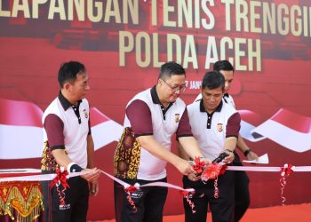 Irjen Achmad Kartiko Resmikan Lapangan Tenis Trengginas Polda Aceh