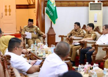 Pj Gubernur Safrizal Dukung Iklim Usaha, Terima Pengurus Kadin