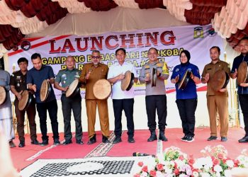 Kaban Kesbangpol Aceh Besar Hadiri Launching Kampung Bebas Narkoba di Lam Rukam