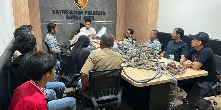 Polisi Ungkap Kasus Pencurian Kabel Listrik di Banda Aceh
