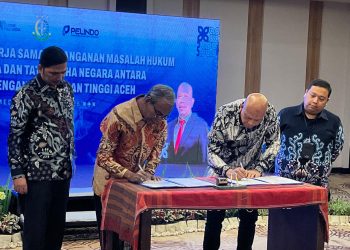 Kejati Aceh dan Pelindo Regional I Tanda Tangani Perjanjian Kerja Sama Penanganan Hukum