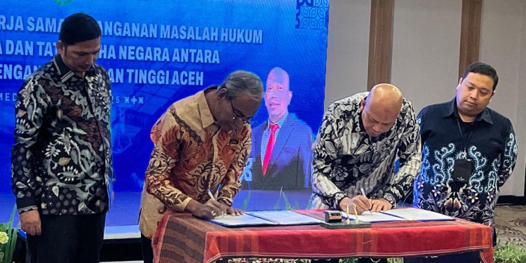 Kejati Aceh dan Pelindo Regional I Tanda Tangani Perjanjian Kerja Sama Penanganan Hukum