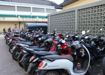 Polresta Banda Aceh Amankan 30 Motor Balap Liar di Ulee Lheue