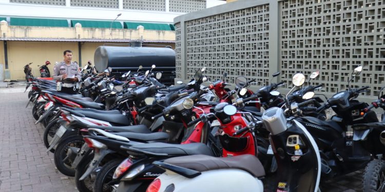Polresta Banda Aceh Amankan 30 Motor Balap Liar di Ulee Lheue