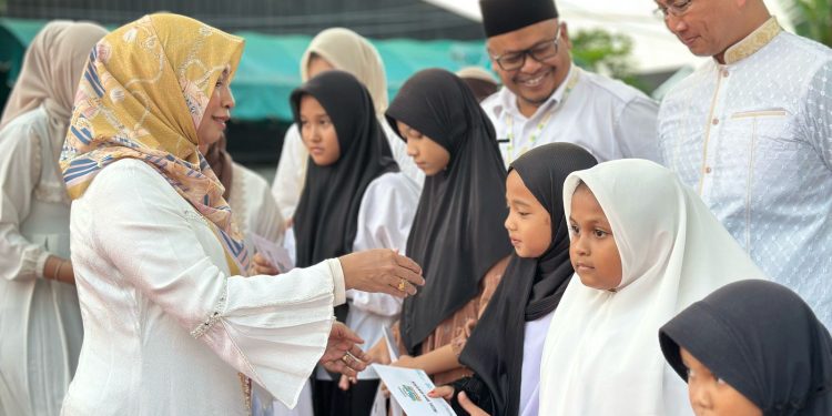 Safari Ramadhan BSI Aceh bersama Yatim di Lhokseumawe