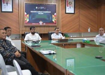 Gubernur dan Wakil Gubernur Aceh Ikuti Peluncuran Indikator MPC Bersama KPK