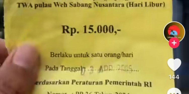 Harga Tiket Masuk Nol Kilometer Sabang Naik Tiga Kali Lipat, Driver dan Pengusaha Rental Protes
