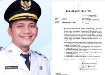 Gawat! Demi Efisiensi Anggaran, Bupati Aceh Selatan Instruksikan Pemotongan Gaji Non ASN hingga 70 Persen